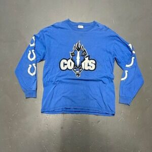 Vintage 2001 Indianapolis colts horse logo Long sleeve tshirt defunct logo
